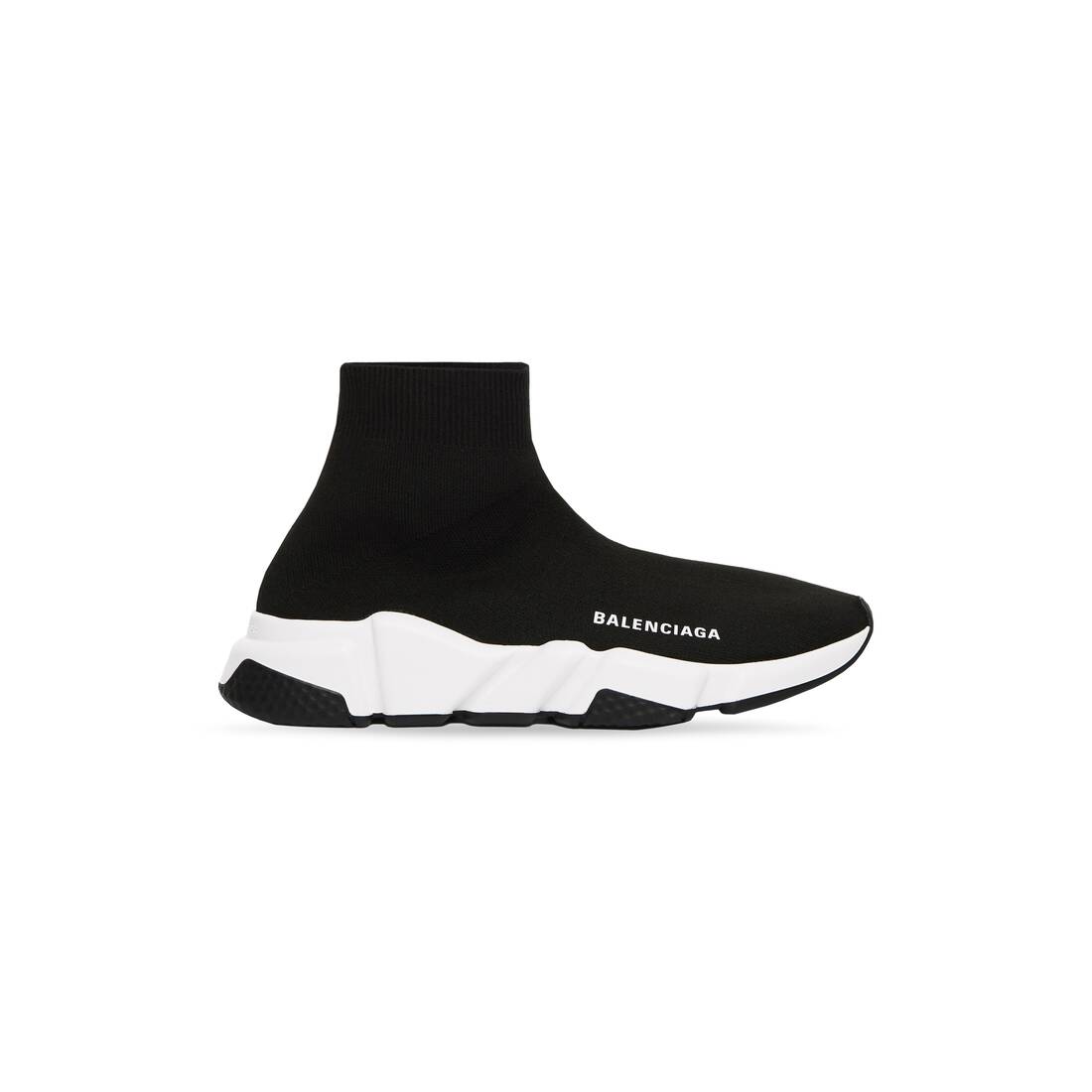 Men’s Speed Recycled Knit Sneaker in Black/white - Image 1